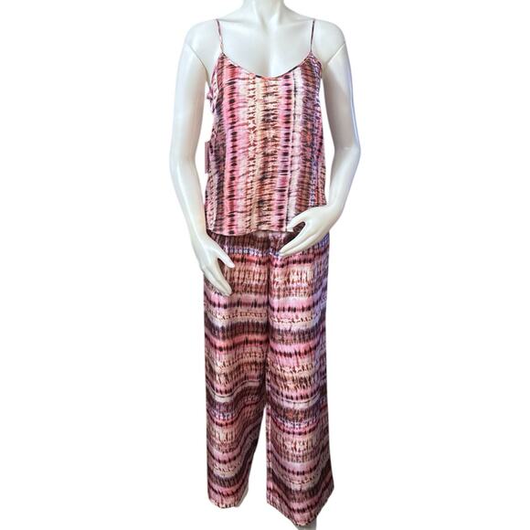 Lini Set Charlie Cami , Brett Pant Fuchsia Size XS NWT - Picture 1 of 11